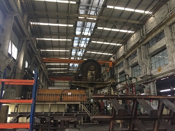 6300吨压力机主轴轴承位磨损修复