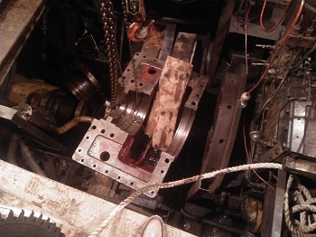 渔船减速机轴承室在线修复