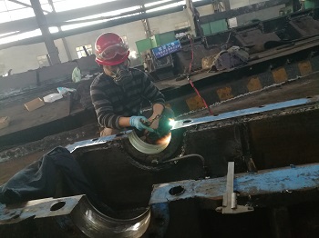 高线增速机轴承室磨损在线修复