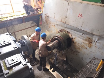 黄化机轴在线修复