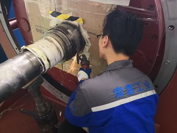 900千瓦电机调速器轴头磨损在线