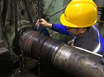 双驱斗提主轴磨损采用索雷技术在线