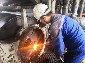 索雷碳纳米聚合物材料在线修复烘缸