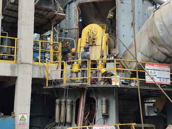 立磨摇臂轴承座磨损现场快速修复