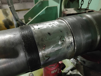 海螺水泥风机轴轴承位磨损修复