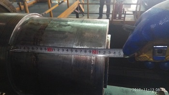 铝业公司涨轴轴承位磨损在线修复