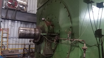 破碎机电机联轴器轴头磨损现场修复