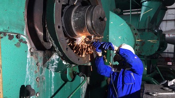 水环真空泵轴承位磨损修复