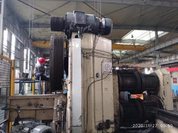 辊锻机飞轮轴承室磨损怎么修？