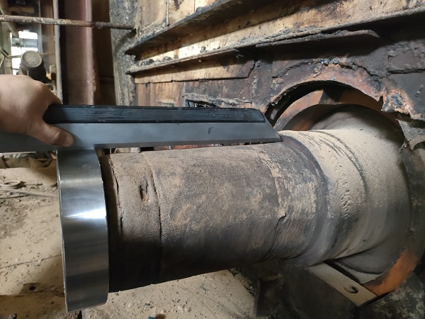 管束干燥机轴承位磨损在线修复项目