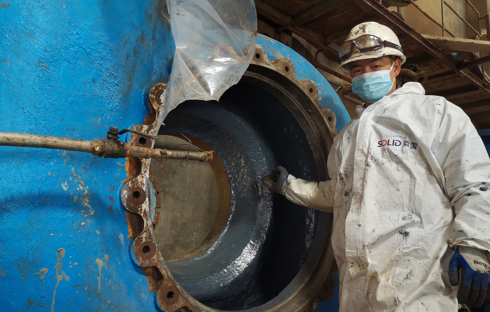 脱硫泵泵壳修复